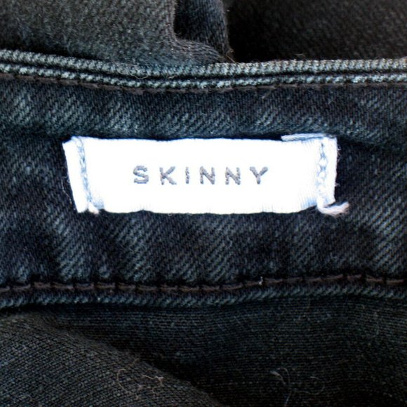 Kenneth Cole Reaction Skinny Jean Black Tag Sz 12 - Picture 5 of 6